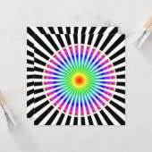 Hypnotische ventilator kaart (Voorkant / Achterkant in situ)