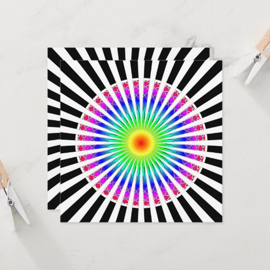 Hypnotische ventilator kaart (Voorkant / Achterkant in situ)