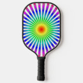 Hypnotische ventilator pickleball paddle (Achterkant)