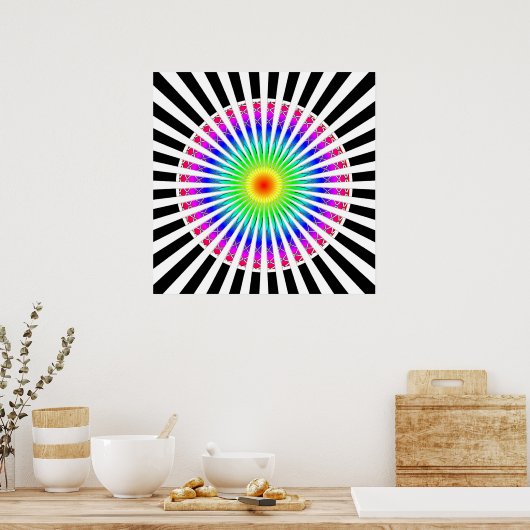 Hypnotische ventilator poster (Keuken)