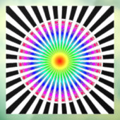 Hypnotische ventilator raamsticker (Vel 3)