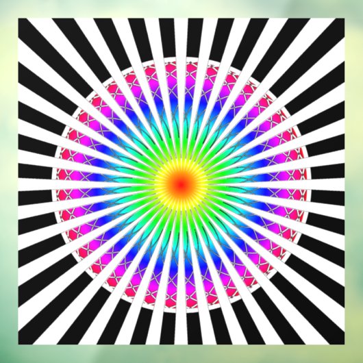 Hypnotische ventilator raamsticker (Vel 3)