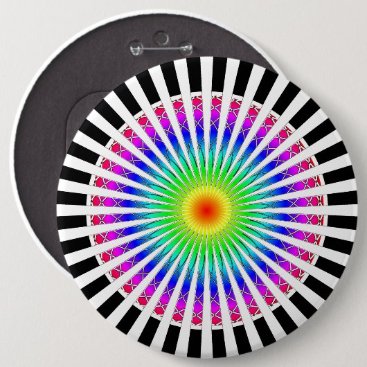 Hypnotische ventilator ronde button 6,0 cm (Voorkant /achterkant)