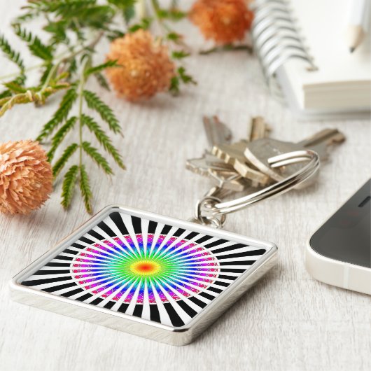 Hypnotische ventilator sleutelhanger (Zijkant)