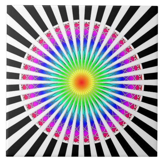 Hypnotische ventilator tegeltje (Voorkant)