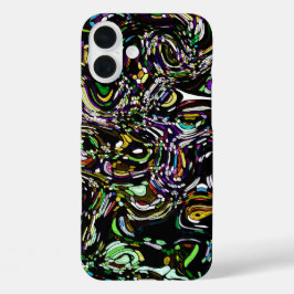 Hypnotische wervelenergie in het groen iPhone 16 plus hoesje