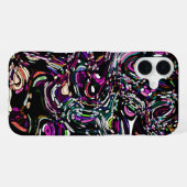 Hypnotische wervelenergie Paarse iPhone Hoesje (Achterkant horizontaal)