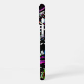 Hypnotische wervelenergie Paarse iPhone Hoesje (Linkerkant)