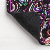 Hypnotische wervelenergie Paarse Muismat (Hoek)