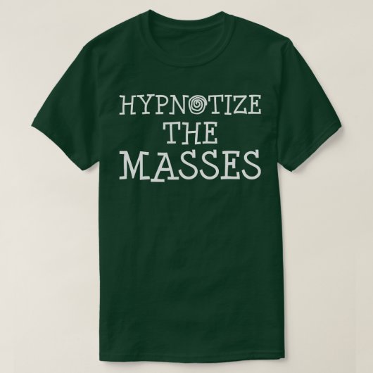 Hypnotiseren van de Massa Hypnose T-shirt (Design voorkant)