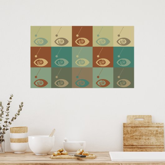 Hypnotisme Pop Art Poster (Keuken)