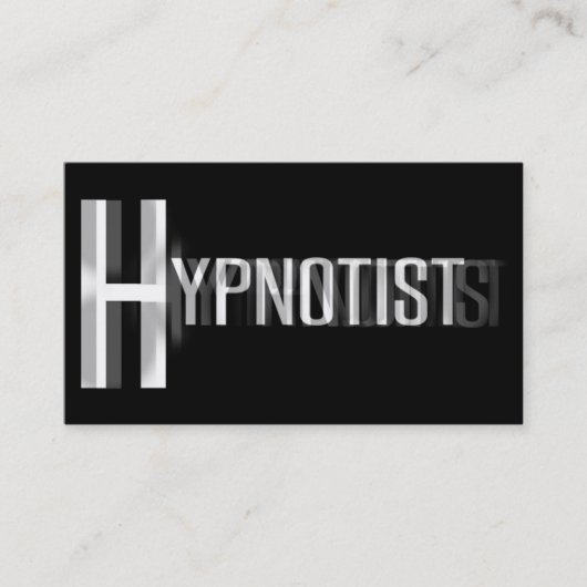 Hypnotist Blurry Word-Visitekaartje Visitekaartje (Voorkant)