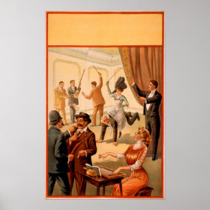 Hypnotist-controleruimte van het Volkstheater Poster