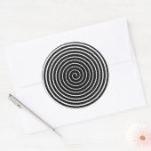 Hypnotizer Zwart Ronde Sticker (Envelop)