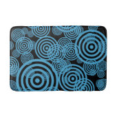 Hypnotizing circles - blue badmat (Voorkant)