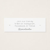 Hypoallergene Kaart voor juwelenweergave (Achterkant)