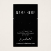 Hypoallergene Kaart voor juwelenweergave (Achterkant)