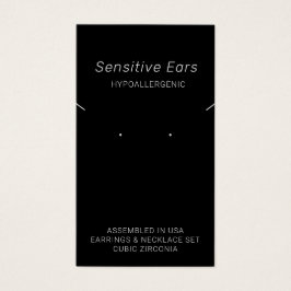 Hypoallergene Kaart voor juwelenweergave