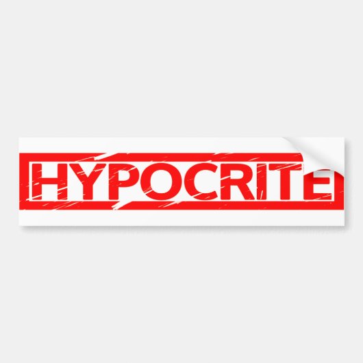 Hypocetriemstempel Bumpersticker (Voorkant)