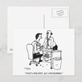 Hypochondriac Cartoon 3104 Briefkaart (Voorkant / Achterkant)