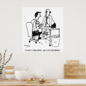 Hypochondriac Cartoon 3104 Poster (Keuken)