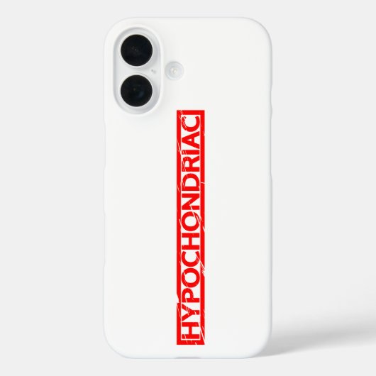 Hypochondriac Stamp Case-Mate iPhone Case (Achterkant)