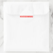 Hypochondriac Stamp Ronde Sticker (Tas)