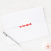 Hypochondriac Stamp Ronde Sticker (Envelop)