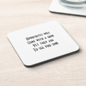 Hypocrites Bier Onderzetter (Linkerzijde)