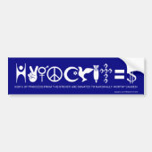 Hypocrites-de Bumpersticker (Voorkant)
