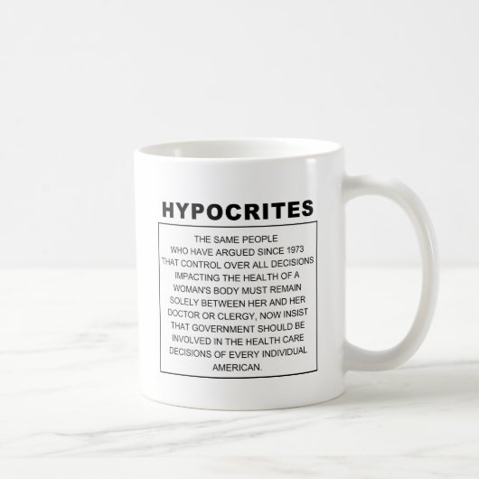 Hypocrites Koffiemok (Rechts)