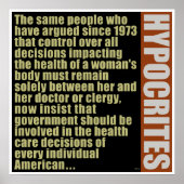 Hypocrites Poster (Voorkant)