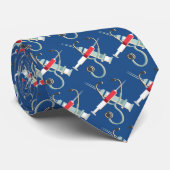 Hypodermische naald en stethoscoop stropdas (Opgerold)