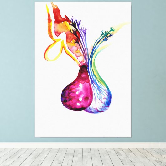 Hypofysestructuur Canvas Afdruk (Insitu (Houten vloer))