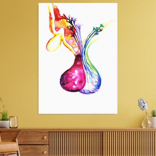 Hypofysestructuur Canvas Afdruk (Insitu (Woonkamer))