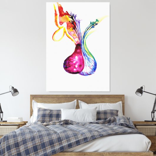 Hypofysestructuur Canvas Afdruk (Insitu (Slaapkamer))