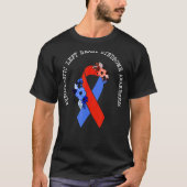 Hypoplastisch linkerhartsyndroom Bewustmaking Rood T-shirt (Voorkant)