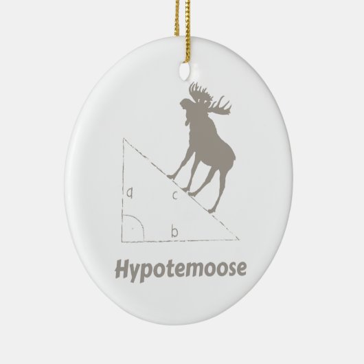 Hypotemoose Wiskunde Geek Keramisch Ornament (Rechts)