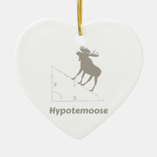Hypotemoose Wiskunde Geek Keramisch Ornament (Voorkant)