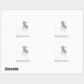 Hypotemoose Wiskunde Geek Rechthoekige Sticker (Vel)
