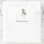 Hypotemoose Wiskunde Geek Rechthoekige Sticker (Tas)