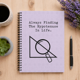 Hypotenusa Vinder Wiskunde Freak Geometrie Liefheb Notitieboek