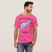 Hypotenuse Wiskunde Pun T-shirt (Voorkant volledig)