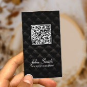 Hypothecaire agent Elegant Dark QR Code Visitekaartje