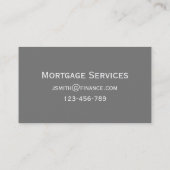 Hypothecaire diensten, diensten van makelaars in h visitekaartje (Achterkant)