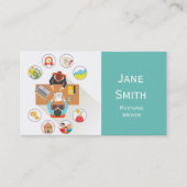 Hypothecaire diensten, diensten van makelaars in h visitekaartje (Voorkant)