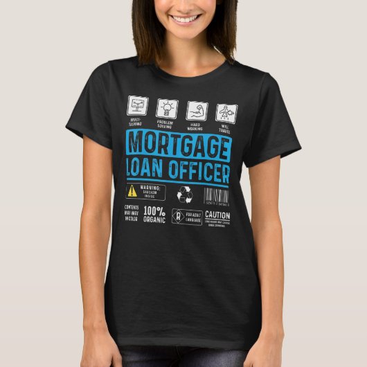 Hypothecaire functionaris die bankpersoneel overne t-shirt (Voorkant)