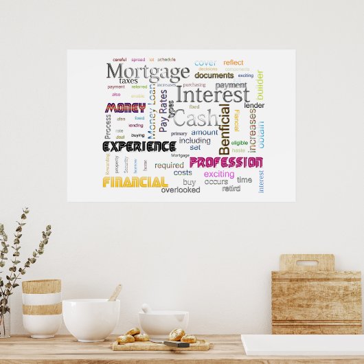 Hypothecaire rente poster (Keuken)