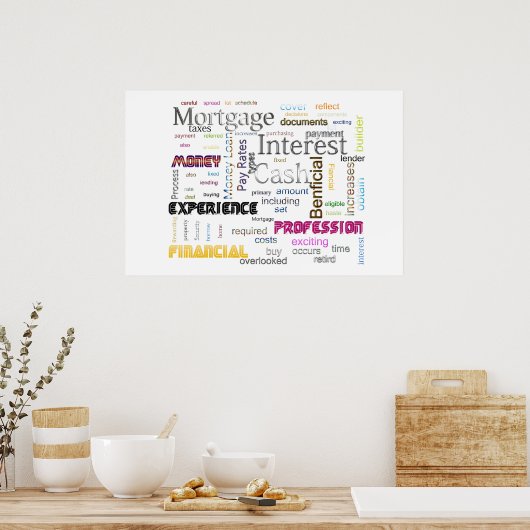 Hypothecaire rente poster (Keuken)