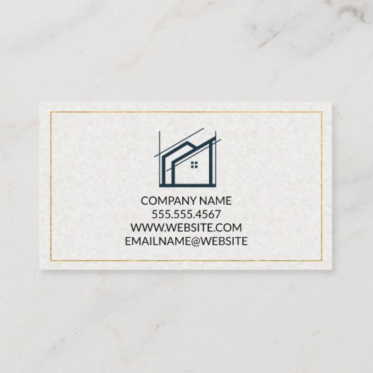 Hypothecaire woningen | Architect Visitekaartje (Achterkant)